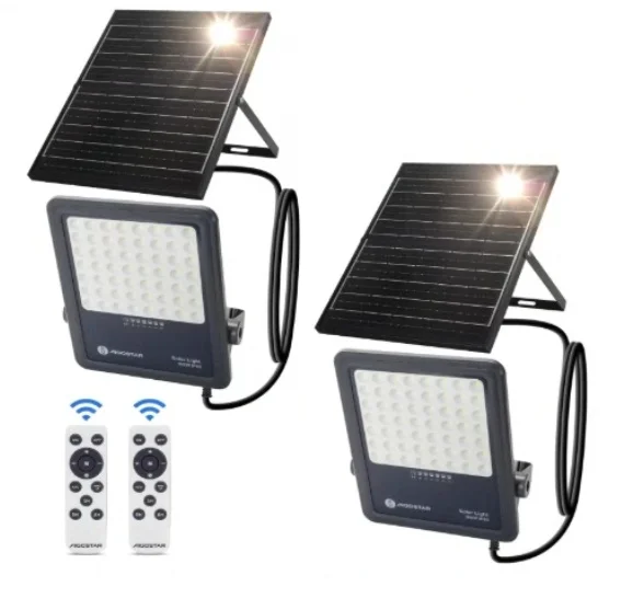 Foco proyector LED solar con control remoto